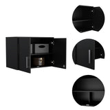 ZUN Penny Storage Cabinet, Wall Cabinet Double Door, Three Internal Shelves B128P148784