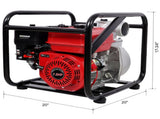Gas Engine Powered Water Pump 3" inlet&outlet, Flow264Gpm , 7HP Engine 212CC, EPA Certificated, 3in 57989556