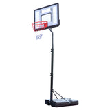 ZUN Portable Removable Basketball System Basketball Hoop Teenager PVC Transparent Backboard with 47967301