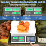 66lb/30kg Digital Produce Scale 0.01lb/5g Precision, Dual Backlit LCD, 3 Power Options, Detachable 42599194