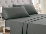 Bed Sheets 4-Piece Set OEKO-TEX Certified Bedding with Fitted Sheet, Flat Sheet & Pillowcases 43758329