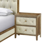 Beautiful Walnut Finish Nightstand 1pc Designed Drawers Fronts Modern Bedroom Furniture B011P147840