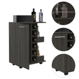 Tennessee Bar Cart, One Cabinet With Division, Six Cubbies For Liquor, Two Shelves B128P176145