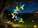 2PCS Hummingbird Solar Winds with Color Changing LED Lights, Waterproof Solar Powered Wind 25973802