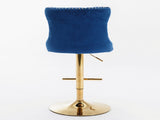 Furniture,Golden Swivel Velvetstools Adjusatble Seat Height from 25-33 Inch, Modern Upholstered 02776473