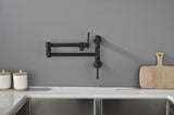 Wall mounted Filler Faucet, Modern Brass Filler Two-Attachment Wall Mount Folding Kitchen W2287P184446