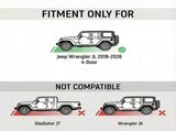 Running Boards with Two Stairs Design All-Steel Build, Bolt-on Side Steps Compatible with 2018-2026 W3611P453317