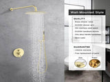 Shower System Shower Faucet Combo Set Wall Mounted with 10" Rainfall Shower Head and handheld shower 32087493