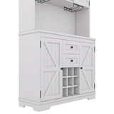 ZUN Coffee Bar Cabinet Kitchen Cabinet with Storage, Farmhouse Wine Cabinet with Drawers shelves and 42301581