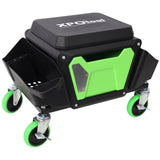 Heavy Duty Mechanic Stool 330lbs Load Capability, Garage Stool Wheels, Rolling Creeper W465P225020