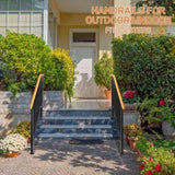 Matte Black Outdoor 3 Level Iron Handrail 42693000