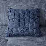 7 Piece Printed Seersucker Comforter Set Navy Cal King B03597180