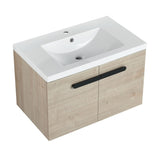 30 Inch Bathroom Cabinet With Sink,Soft Close Doors,Float Mounting Design, For Small Bathroom W999P195824