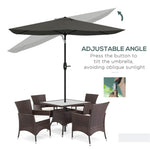 ZUN Outdoor beach umbrella / Sun Umbrella （Prohibited by WalMart） 47425850