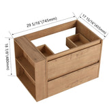 30" Wall Mounting Bathroom Vanity, Soft Close Drawer W999P193004