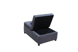 Folding Ottoman Sofa Bed Dark Gray W2297P216458
