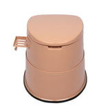 ZUN Portable Toilet with Non-slip Mat Brown 79167273