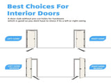 24" X 80"5-Lite Preassembled Frosted Glass French Door, for Closet Pantry Bedroom Livingroom Study W5277P573323