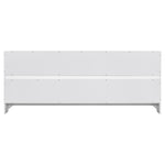 ZUN Twin Floor Bed with Bedside Bookcase,Shelves,Guardrails,White W504142771