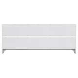 ZUN Twin Floor Bed with Bedside Bookcase,Shelves,Guardrails,White W504142771