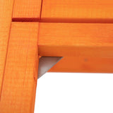 Wooden Cat Enclosure with 6 Jumping Platforms, 2 Cat Condos, Cat Bridge and Scratching Board, Orange W2181P198547