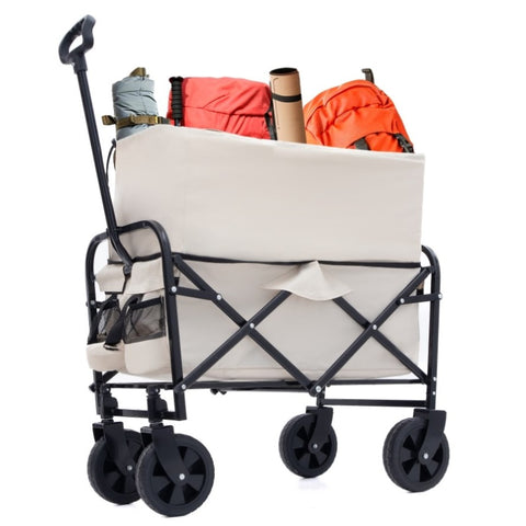 ZUN Multi-use Bag,Collapsible Foldable Wagon Cart Beach Wagon Heavy Duty Utility Cart Utility Wagon 37641636