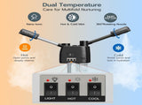Professional 3 in 1 Facial Steamer on Wheels for Esthetician, Hot & Cold Mist, 5X LED Magnifying 96852289