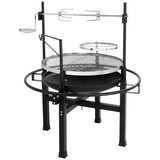 85*85*108cm Round Iron Spray Grill Black 05202549