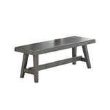 ZUN Sturdy Wood Dining Bench, Grey SR011775