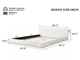 Elegant Upholstered Bed With Solid Wood Frame, Unlocking A New Experience Of Comfortable Sleeping, N769P293458A