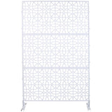 Outdoor & Indoor Privacy Metal Privacy 76" H48" W, Freestanding Decorative Privacy W465P193212