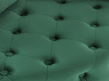 Velvet Upholstered Swivel Chair for Living Room, with Button Tufted Design and Movable Wheels, W48790919