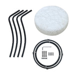 29'' Floral Print Counter Height Bar Stool with Footrest Set of 2 Upholstered Round Barstools for W1757P294425