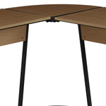 ZUN Oak and Black L-shape Computer Desk B062P184560