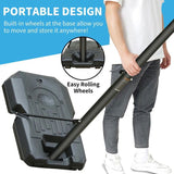 Portable Basketball Hoop Height Adjustable basketball hoop stand 6.6ft - 10ft with 44 Inch Backboard 23316655