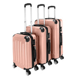 3-in-1 Portable ABS Trolley Case 20" / 24" / 28" Rose Gold 46968100