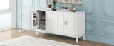 4-Door Sideboard Storage Cabinet Door Shelf for Living Room and Dining Room, Two Large Cabinets N759P192455K