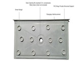 CONDRIS 60" x 36" Shower Base, Rectangular Acrylic Shower Pan with Slip-Resistant Floor, Center T5923P495205