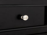 2pcs Country Style Two-Tier Night Tables Large Size Black 71235334