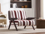 Modern armchair Widened armrests on both sides Solid wood legs Comfortable to sit on, casual reading W1249P479887