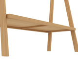 Bamboo Ladder Towel Rack with Storage Shelf 20210408