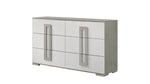 ZUN Olivia Contemporary Style 6- Drawer Dresser Made with Wood in White B009P241736