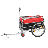 Q235 steel pipe 96*75*58cm bicycle trailer rack black and red 100kg cargo trailer with handle 68255169
