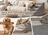 5-Step Dog Stairs Steps for High Bed, Pet Steps for Small Dogs and Cats, Non-Slip Removable Washable 93679291