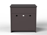 Wooden Pet House Cat Litter Box Enclosure with Drawer, Side Table, Indoor Pet Crate, Cat Home 42803098