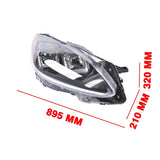 Right Side Halogen Headlight Assembly w/ Bulb Replacement for Ford Escape S 2020-2022 LJ6Z13008A 11392659