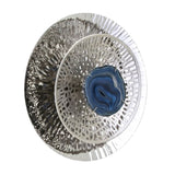 Silver Textured Oversized Disc, Wall Decor for Living Room Bedrrom Entryway Office, Set of 3 W2078130319