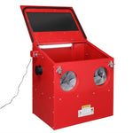 ZUN 30 Gallon Bench Top Air Sandblasting Cabinet Sandblaster Abrasive Blast Large Cabinet with Gun and 4 62535133