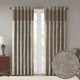 Jacquard Curtain Panel Pair B03598269
