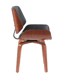 Mid-Century Modern Dining Chair - 360&deg Swivel, PU Leather Upholstery, Ergonomic Design for Kitchen, N842P290057B